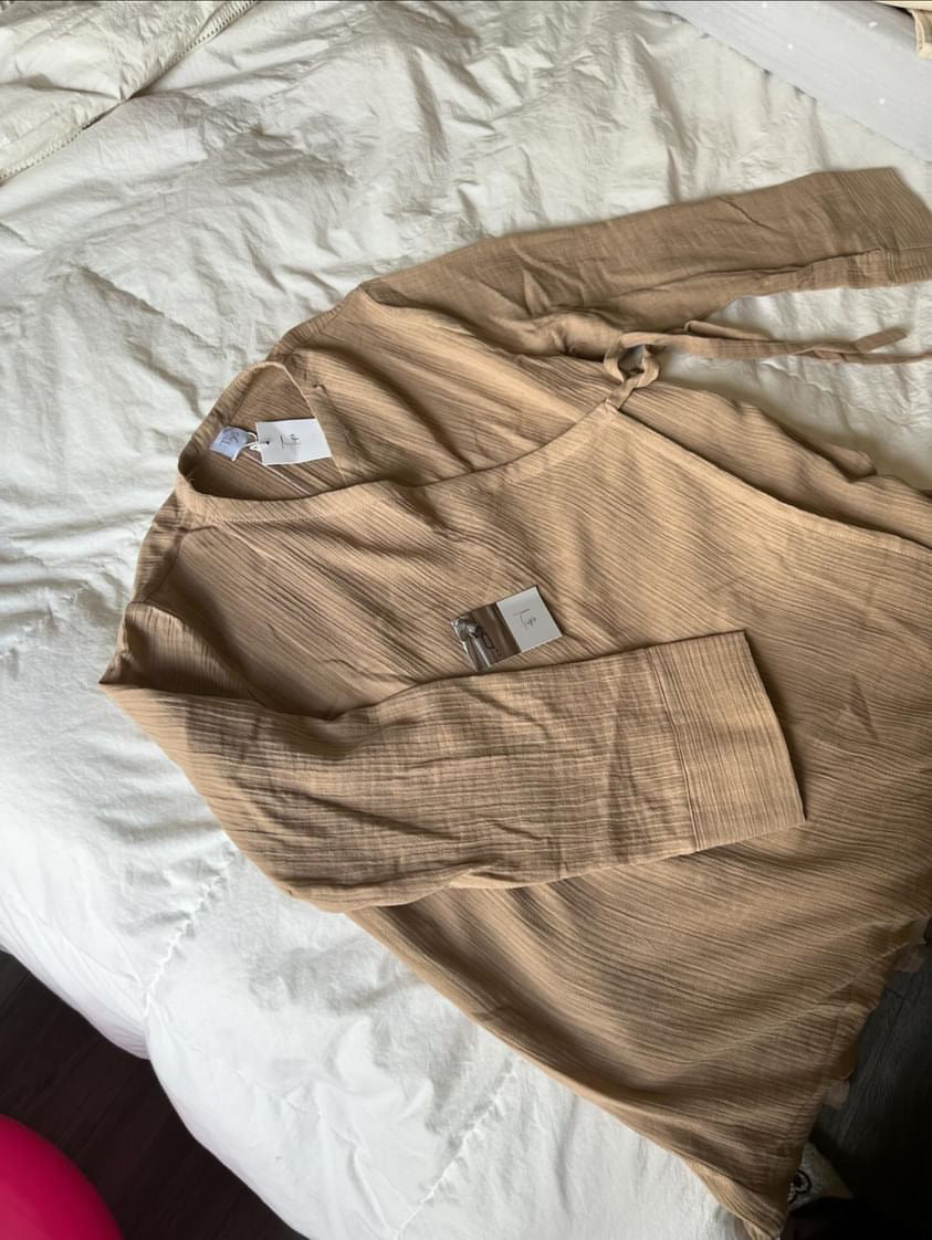 Brown Wrap Dress