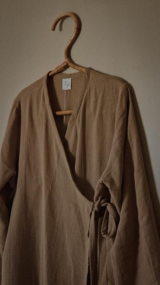 Brown Wrap Dress